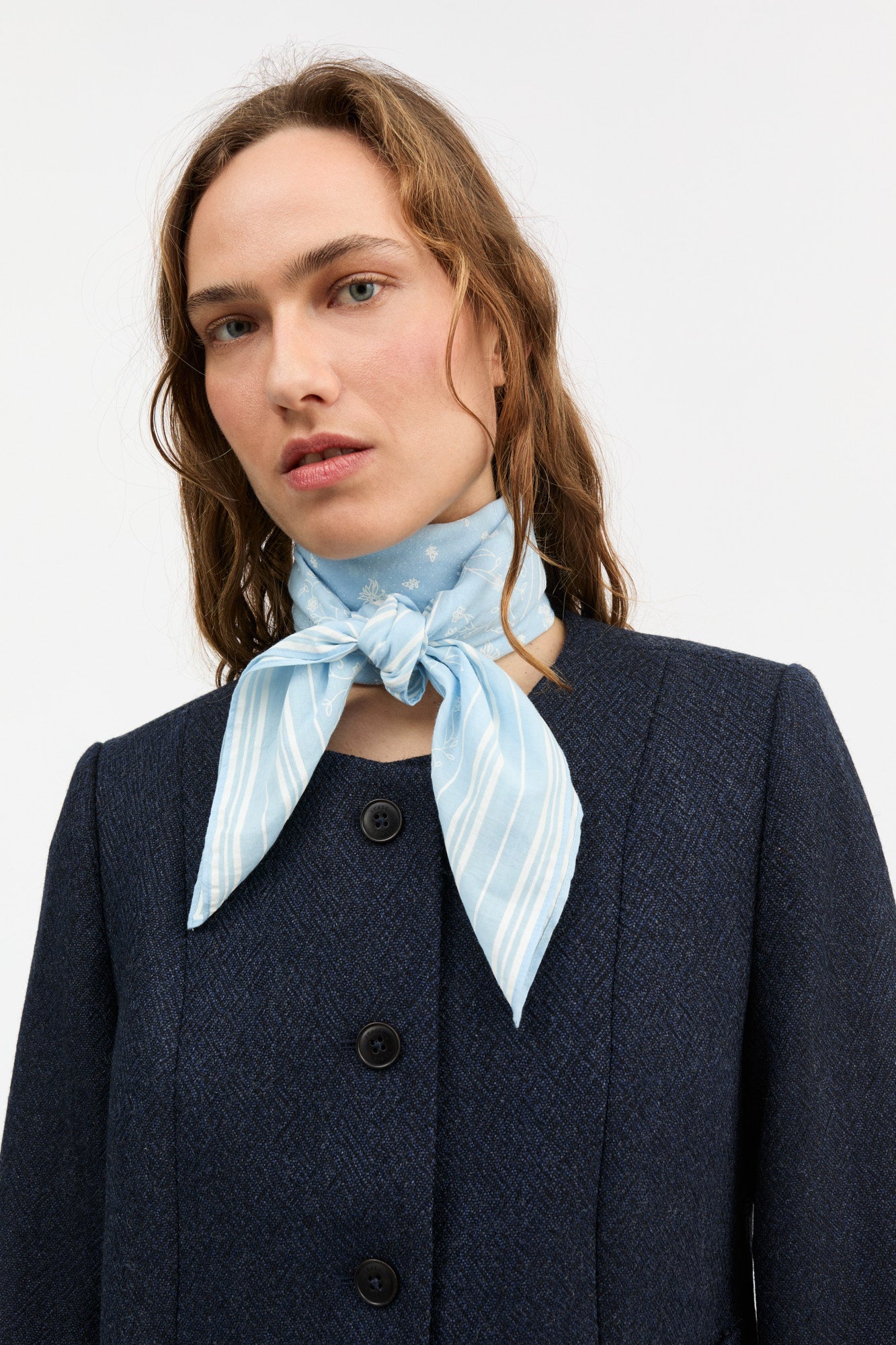 Skall Studio Skall classic scarf 90x90 Scarf Sky blue